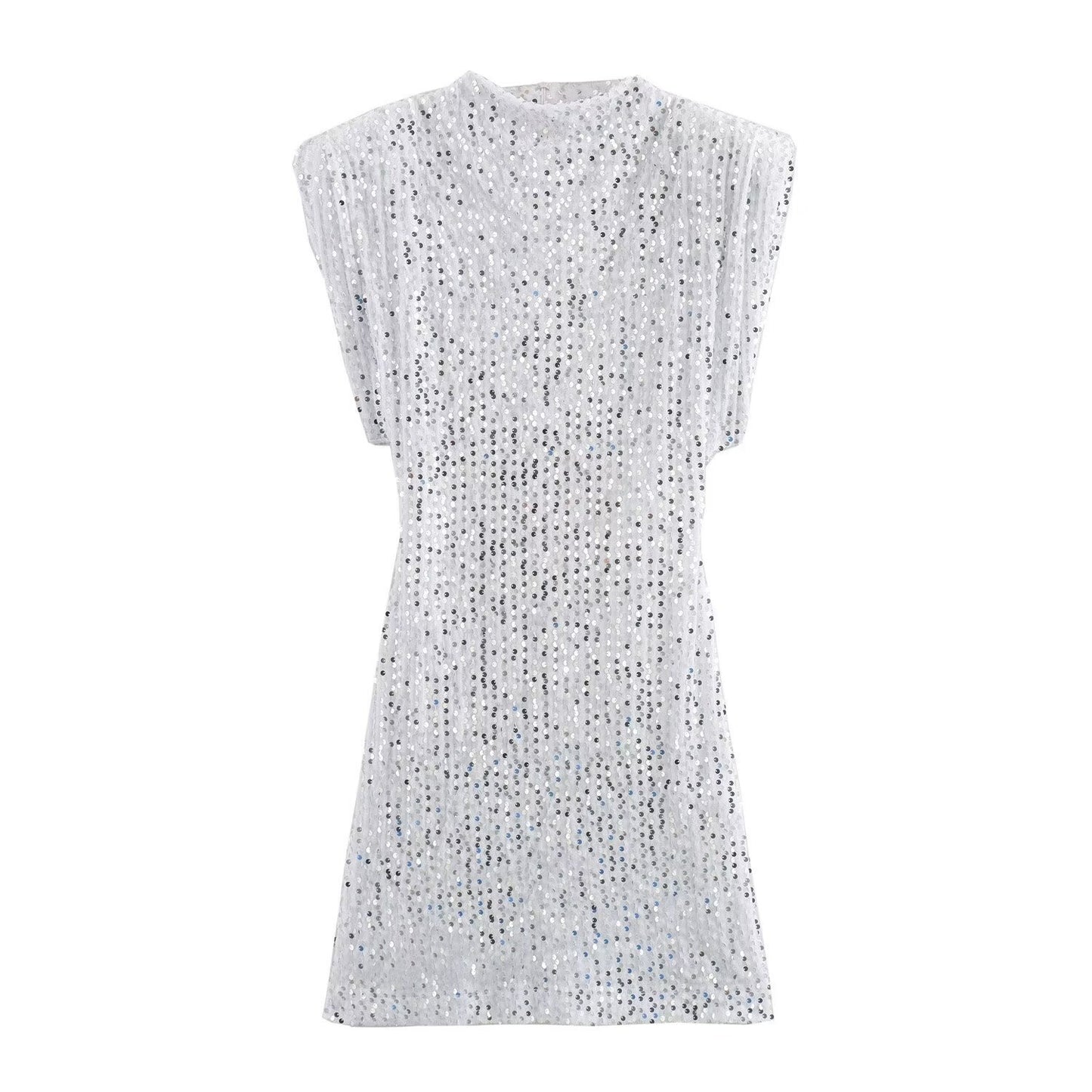 Stardust Dreams: Glamorous glitter mini dress