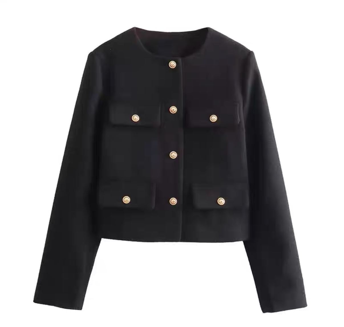 Klassische Jacke mit Goldknöpfen