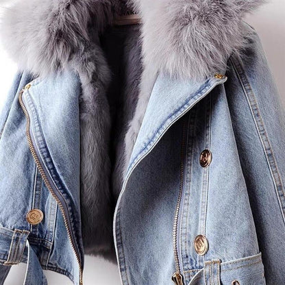 Denim Bikerjacke
