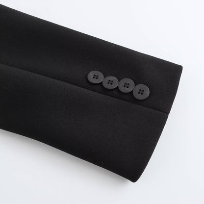 Cut-Out Blazer in Schwarz