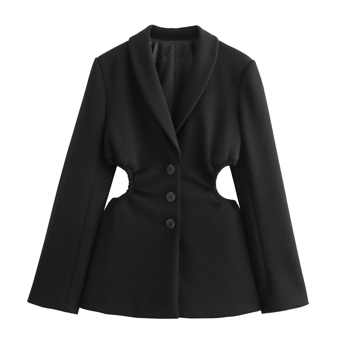 Cut-Out Blazer in Schwarz