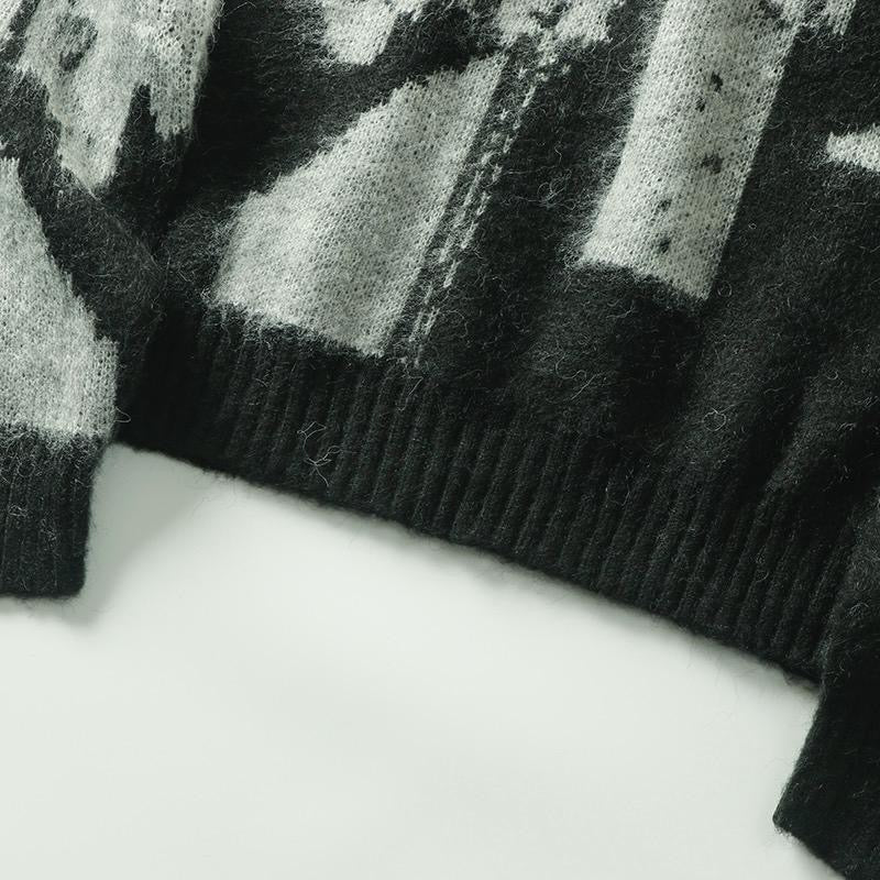 Grunge Sweater & Mohair-Optik