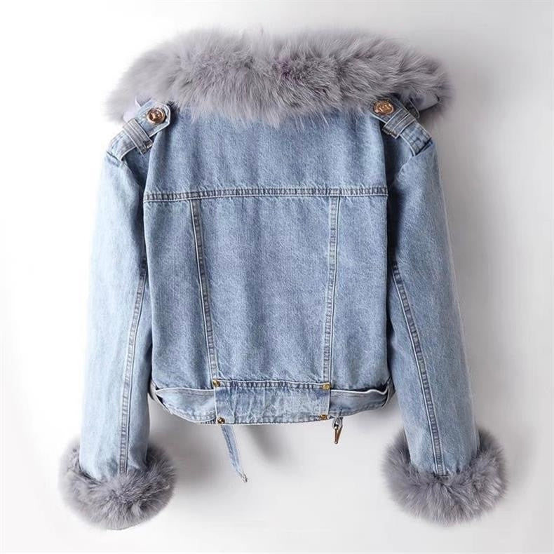 Denim Bikerjacke