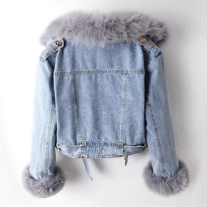 Denim Bikerjacke