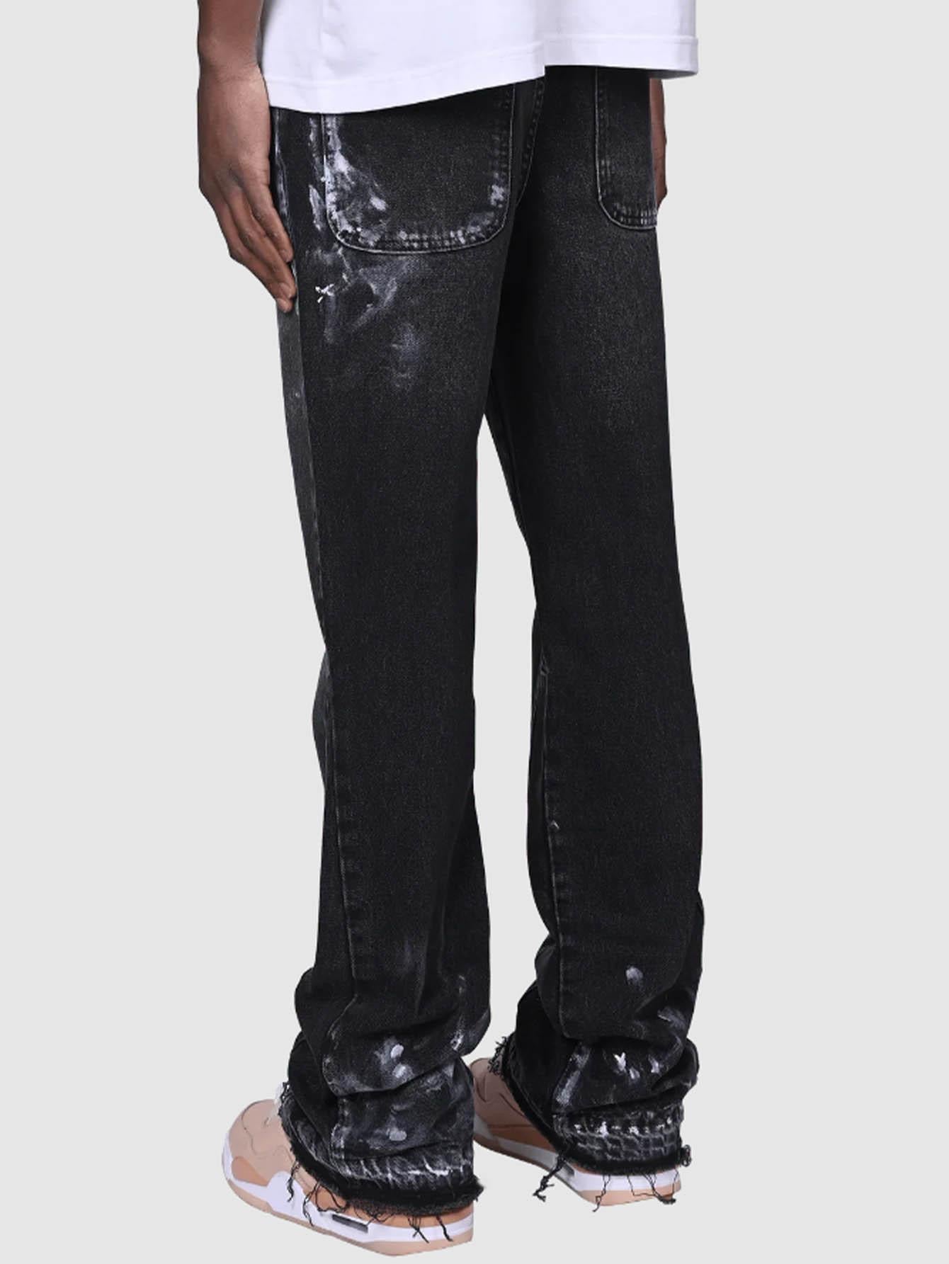 Splattered Jeans - used look