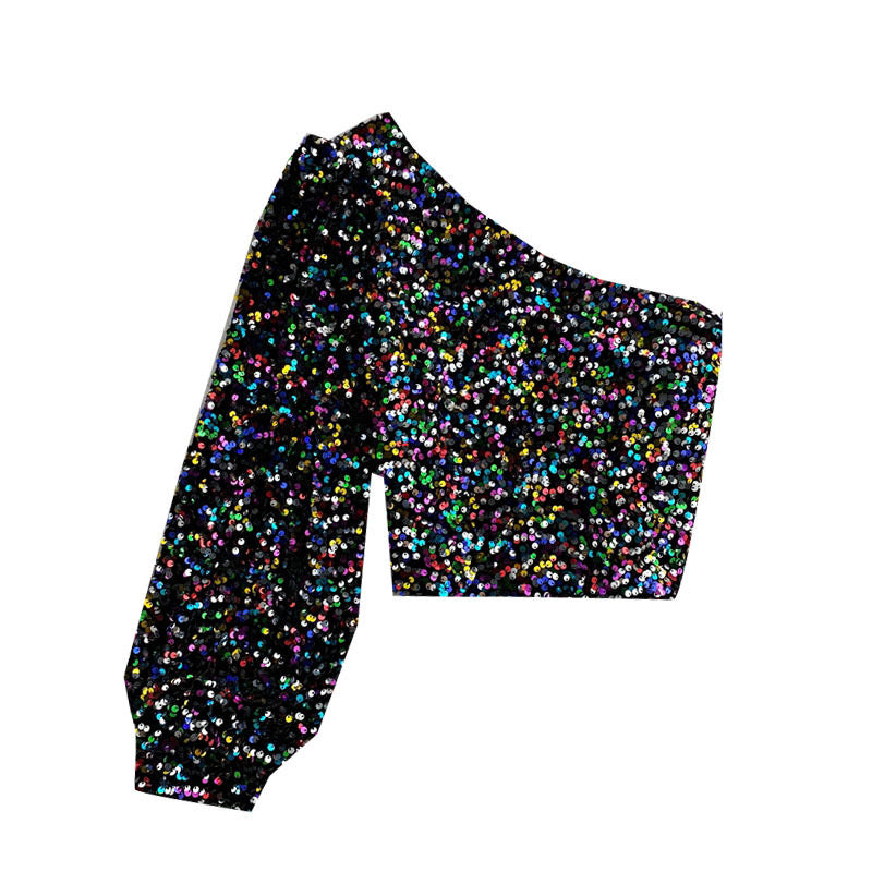 Glamouröse Paillettenbluse