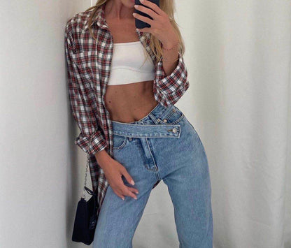 Stylish asymmetric jeans for trendsetters