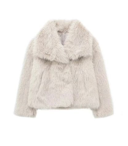 Lunaria Elegante Kunstfelljacke