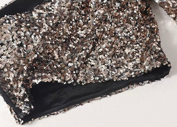 Glamouröse Paillettenbluse