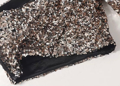 Glamouröse Paillettenbluse