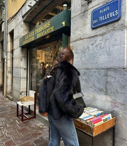 Lunaria Elegante Kunstfelljacke