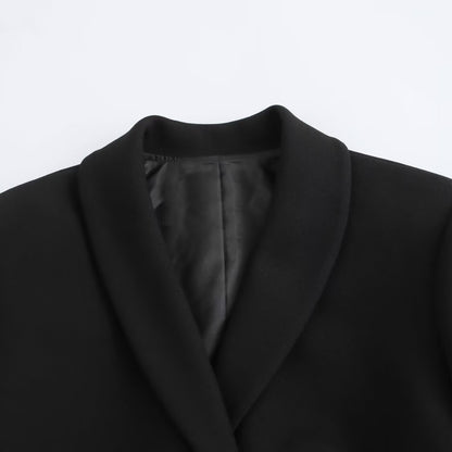 Cut-Out Blazer in Schwarz