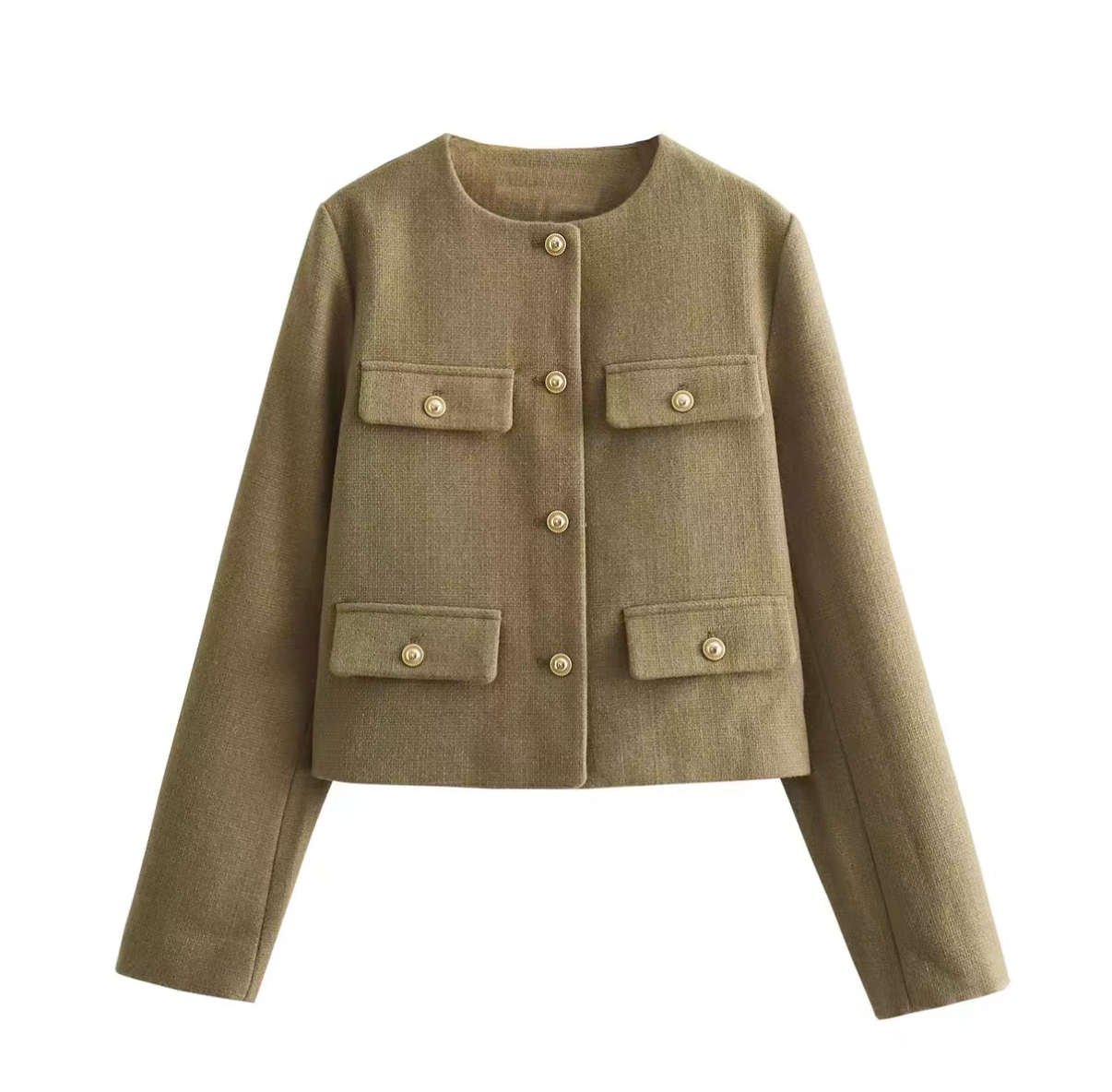 Klassische Jacke mit Goldknöpfen