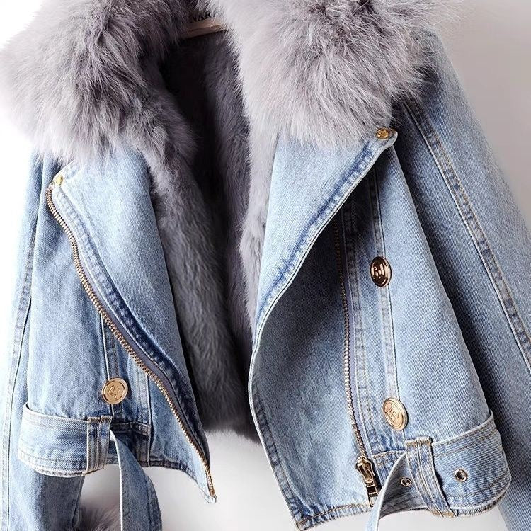 Denim Bikerjacke