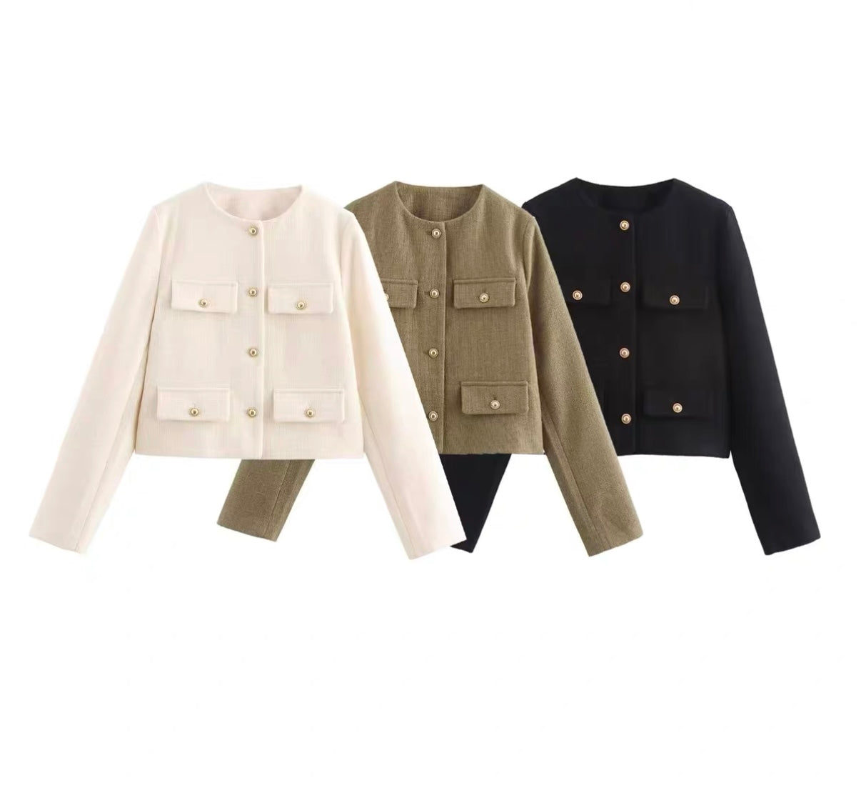 Klassische Jacke mit Goldknöpfen